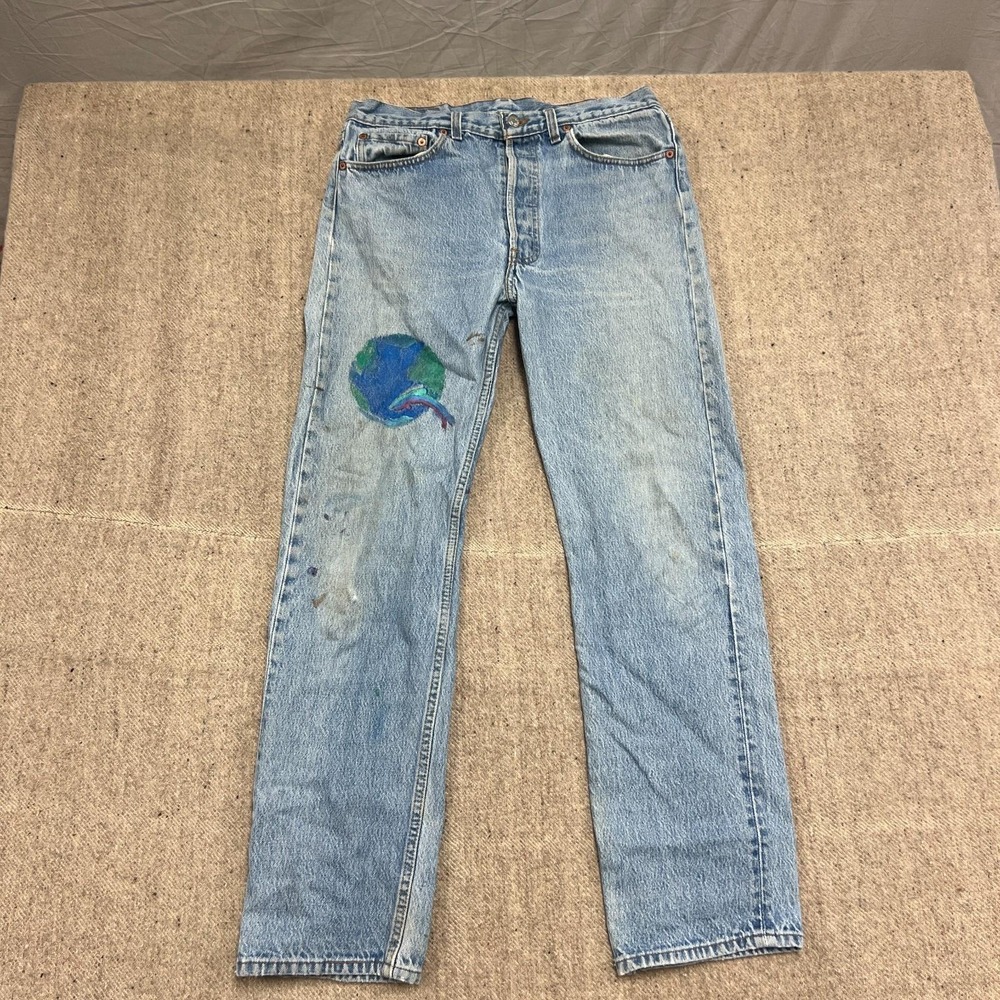 Vintage Levi's 501‎ Jeans Mens 30x30 Blue 1990s USA Button Fly Earth